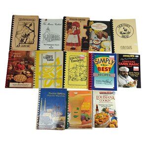 Vintage Cookbook Lot of 13 Regional Specialty Local Ethnic Recipes